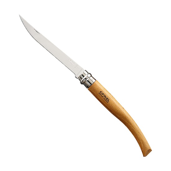 Нож филейный Opinel №12 Slim Line, бук