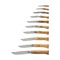 Набор из 10 складных ножей Opinel в деревянной коробке с крышкой