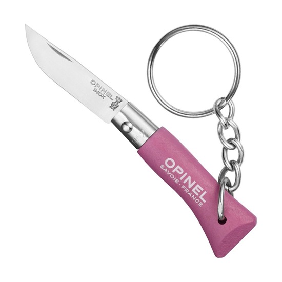 Нож-брелок Opinel №2, розовый