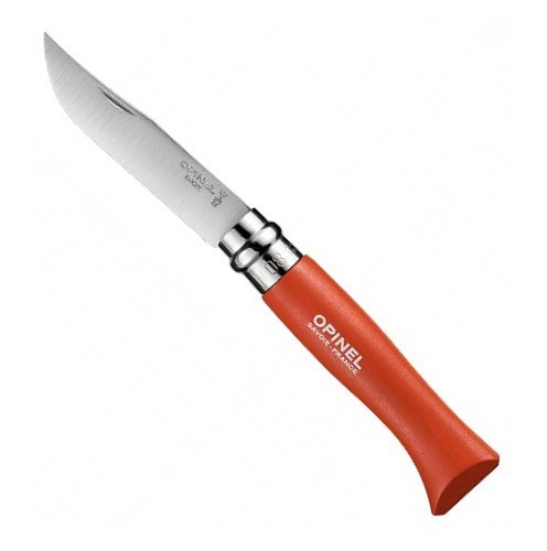 Нож Opinel №8 Trekking, красный, с чехлом