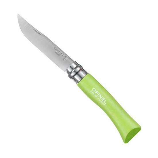 Нож Opinel №7, зеленый, блистер