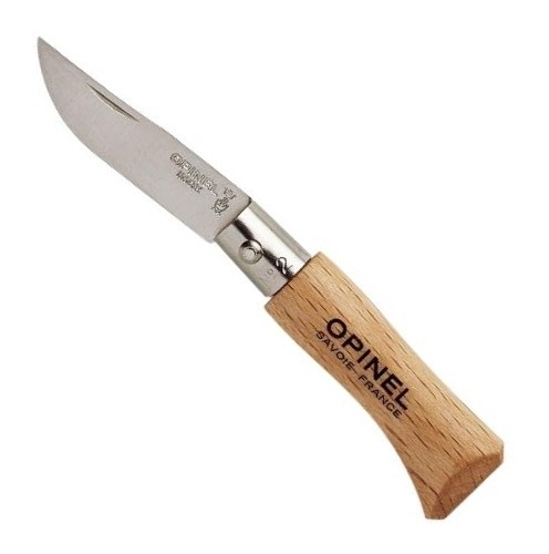 Нож Opinel №2 Natural, углеродистая сталь, бук