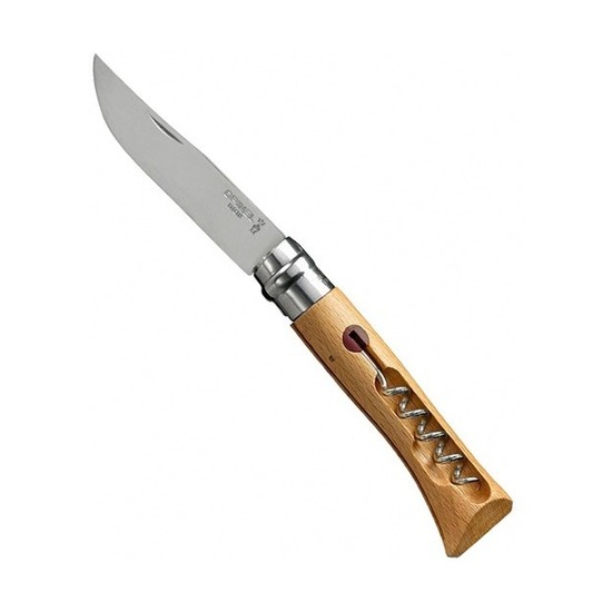 Нож Opinel №10 Tradition, бук, со штопором