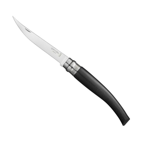 Нож филейный Opinel №10 Slim Line, мозамбикское эбеновое дерево