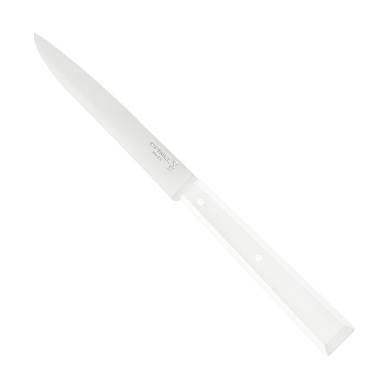 Нож столовый Opinel №125, деревянная ручка, белый