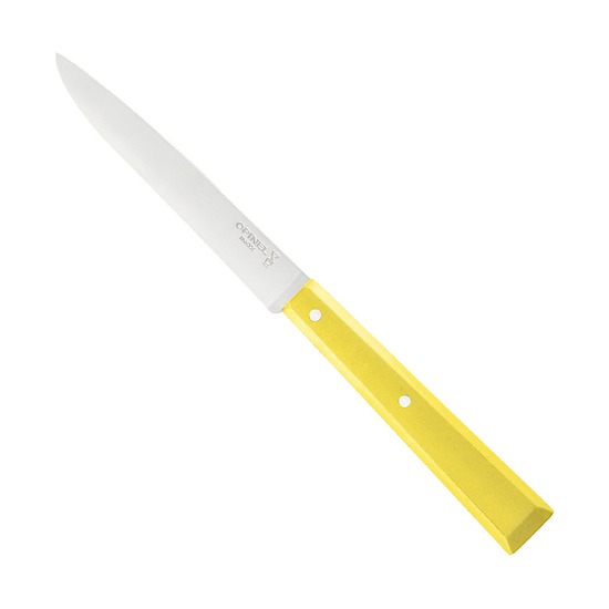 Нож столовый Opinel №125, деревянная ручка, желтый