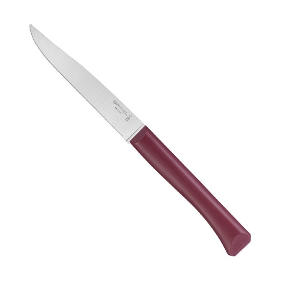 Нож столовый Opinel №125, полимерная ручка, темно-красный