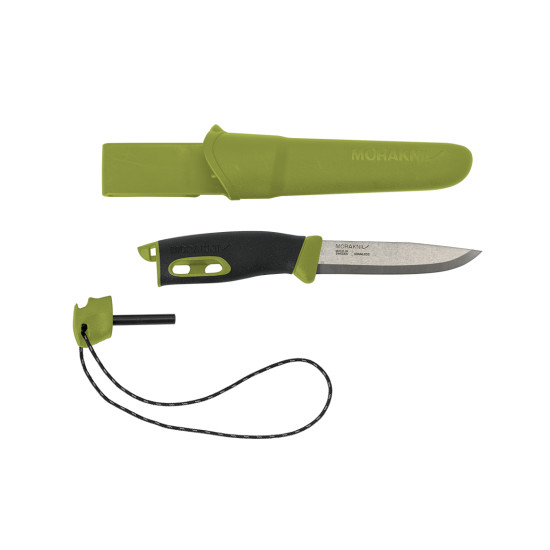 Нож Morakniv Companion Spark S Green, нержавеющая сталь