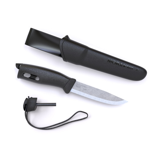 Нож Morakniv Companion Spark Black, нержавеющая сталь